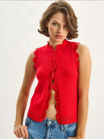 Bianco Lucci Weste 'Westen'‌‌‌‌‌‌‌‌ in Rot: Vorderseite