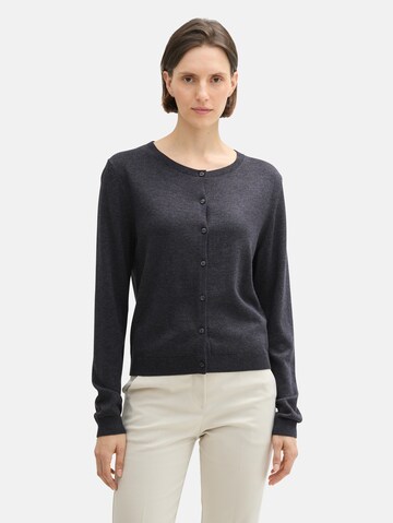 TOM TAILOR Knit Cardigan in Grey: front