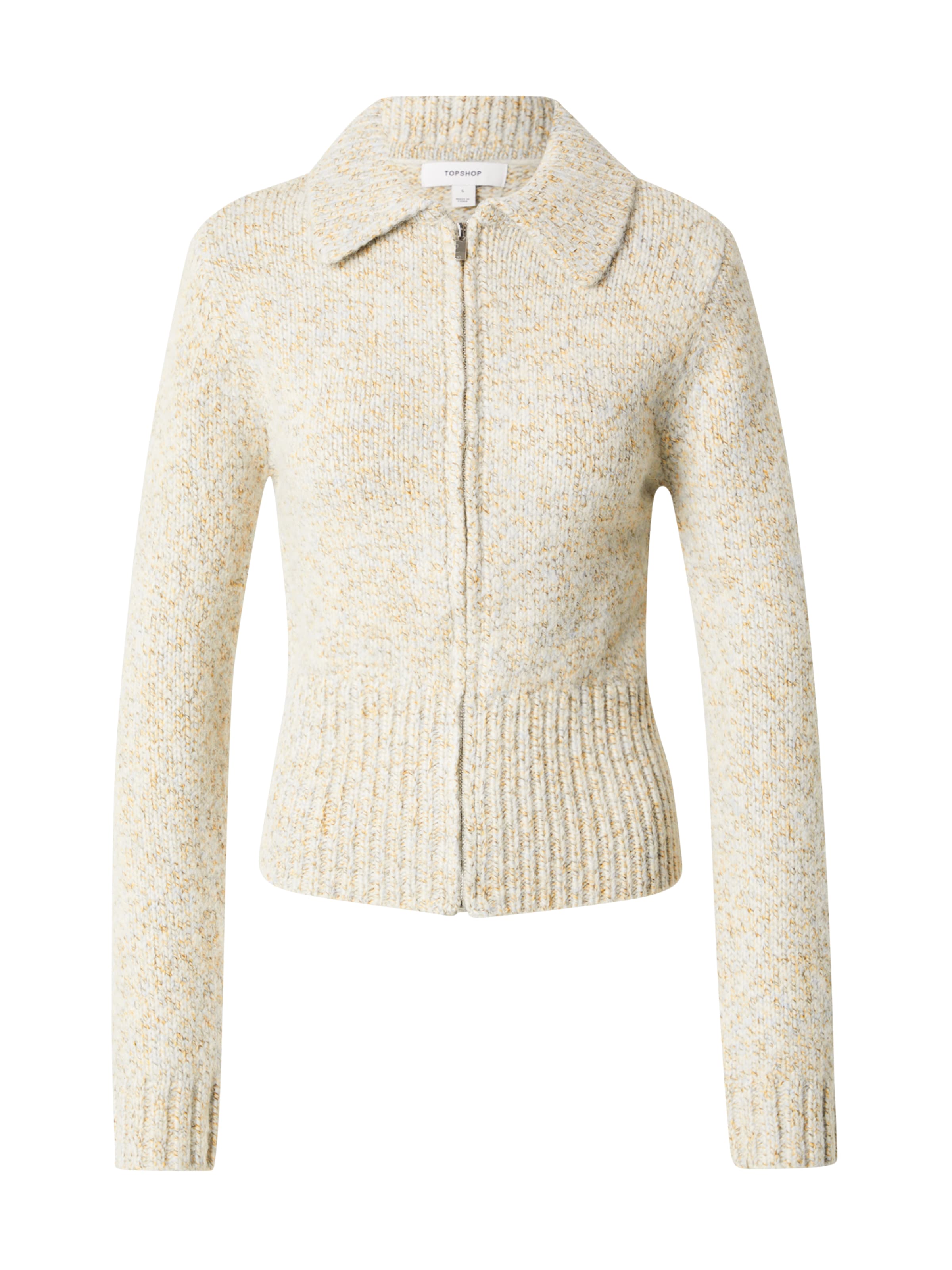 TOPSHOP Knit cardigan 'VALERIE' in Beige: front