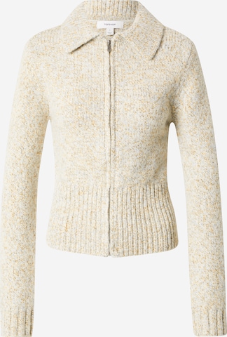 TOPSHOP Neuletakki 'VALERIE' värissä beige: etupuoli