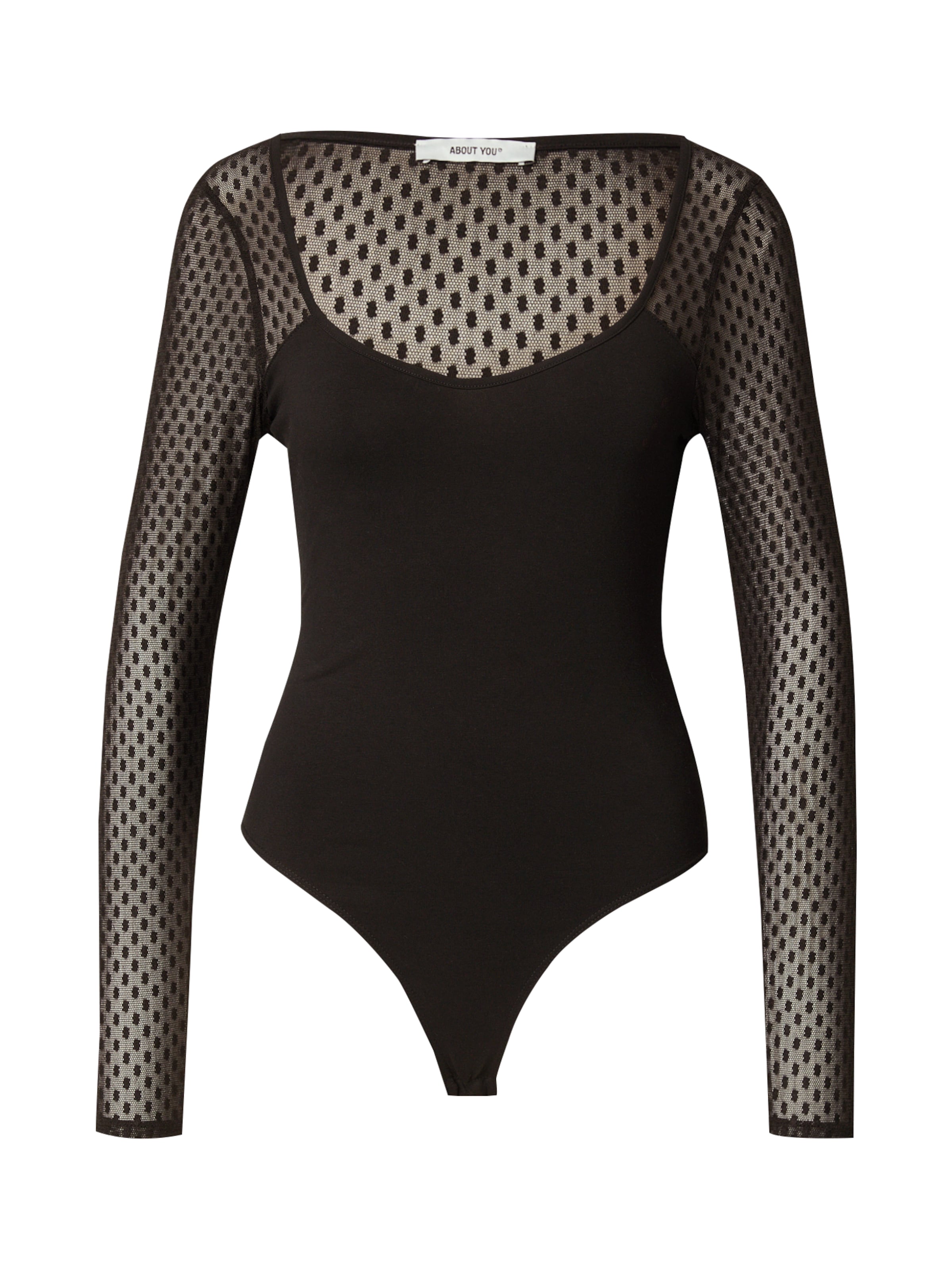 ABOUT YOU Bodisärk 'Peyton', värv must: eest vaates