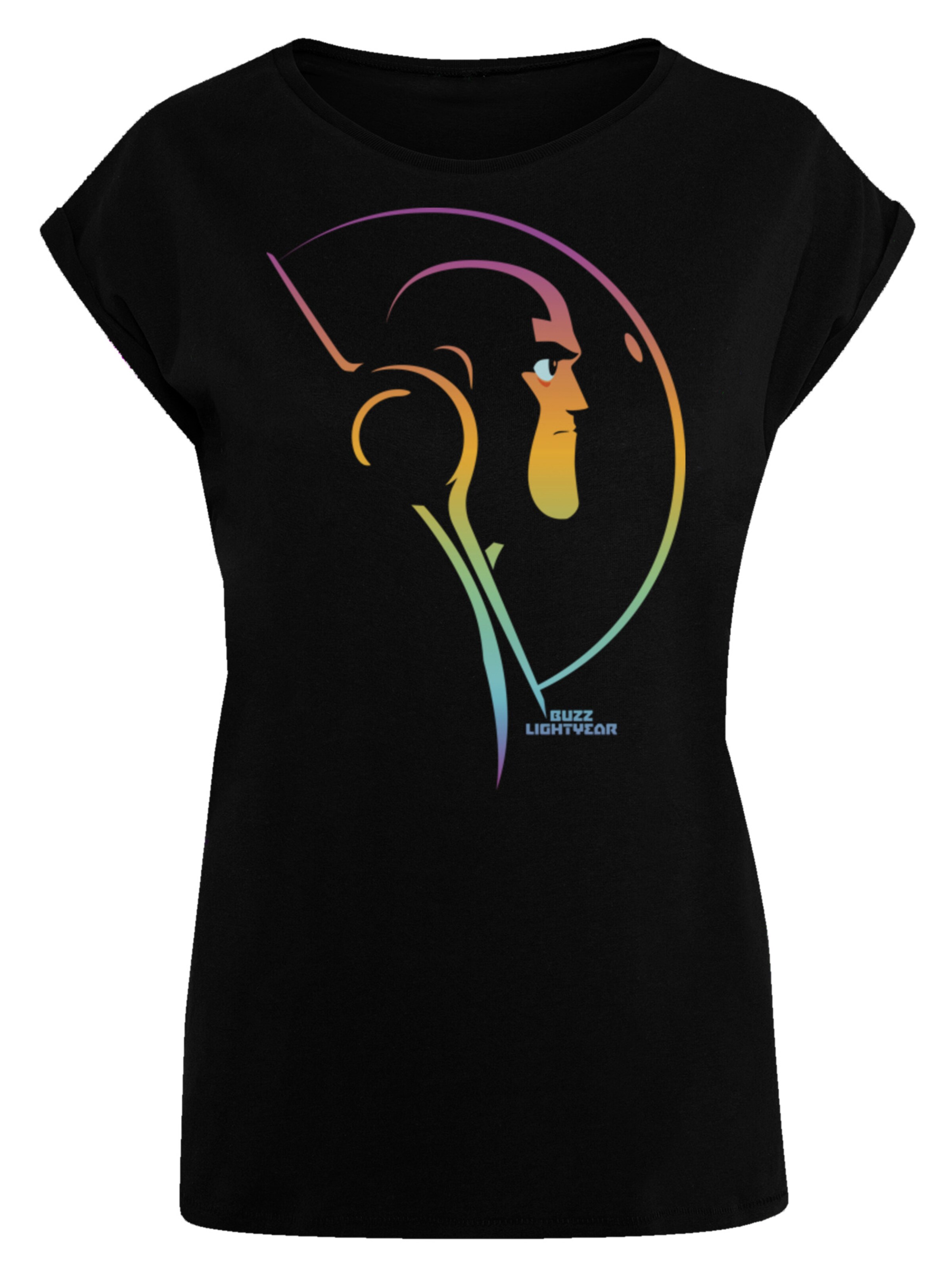 F4NT4STIC T-Shirt 'Buzz Lightyear Blended Stare' in Schwarz: Vorderseite