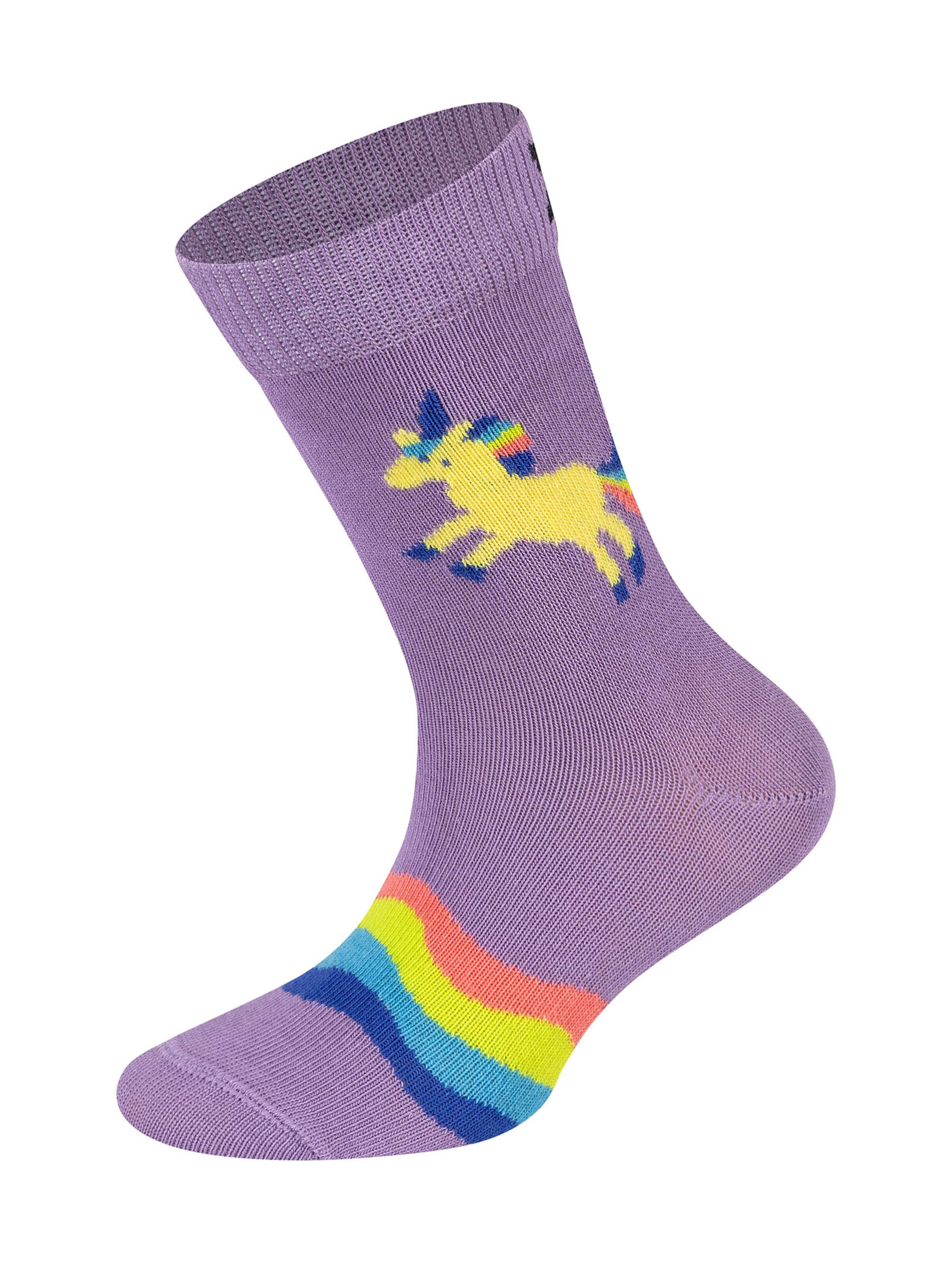 Happy Socks Sokken 'Kids Rainbow-Heart-Starfish-Flower Socks' in Gemengde kleuren