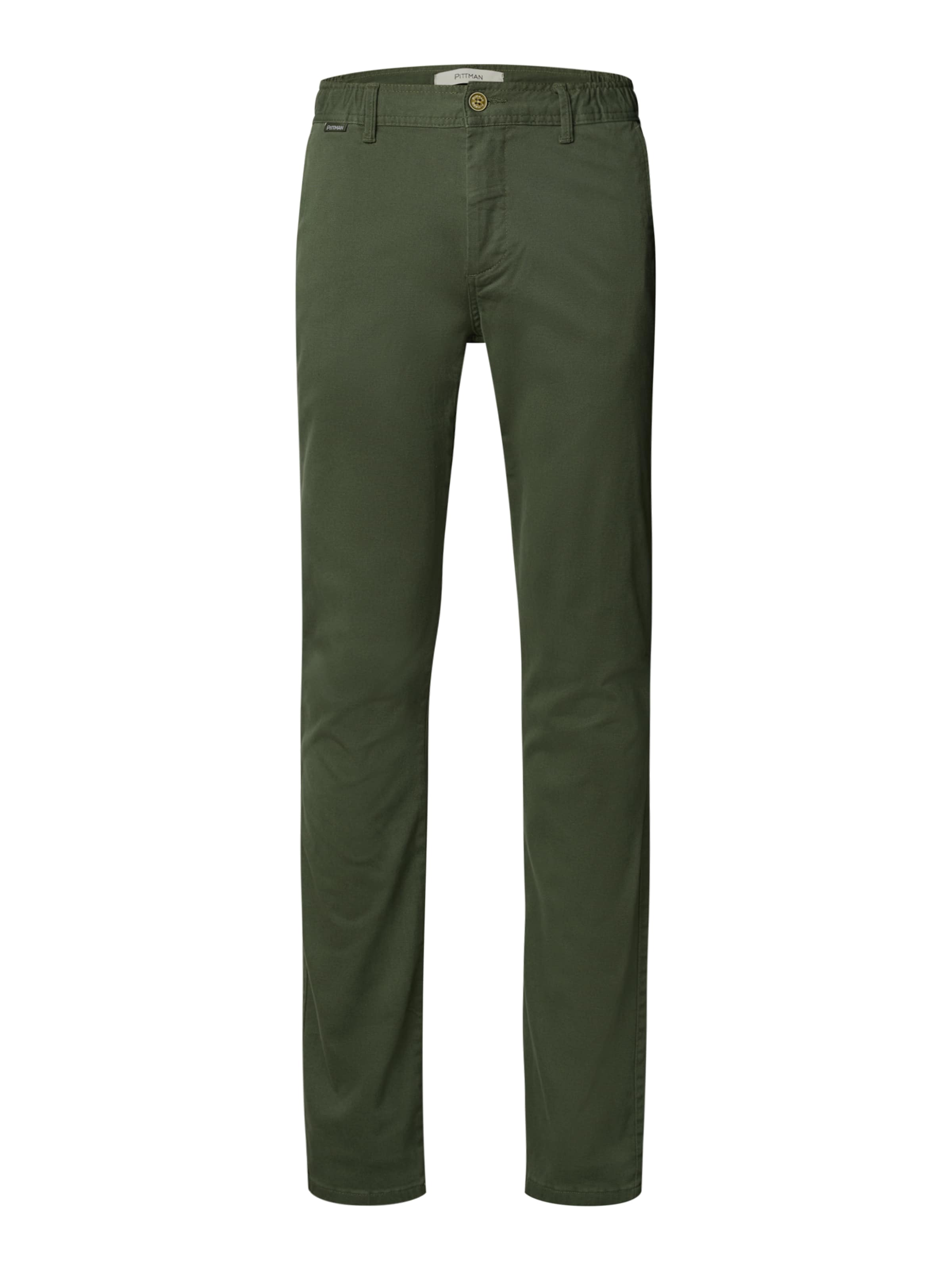 Pittman Slim fit Chino Pants 'Andrew' in Green: front
