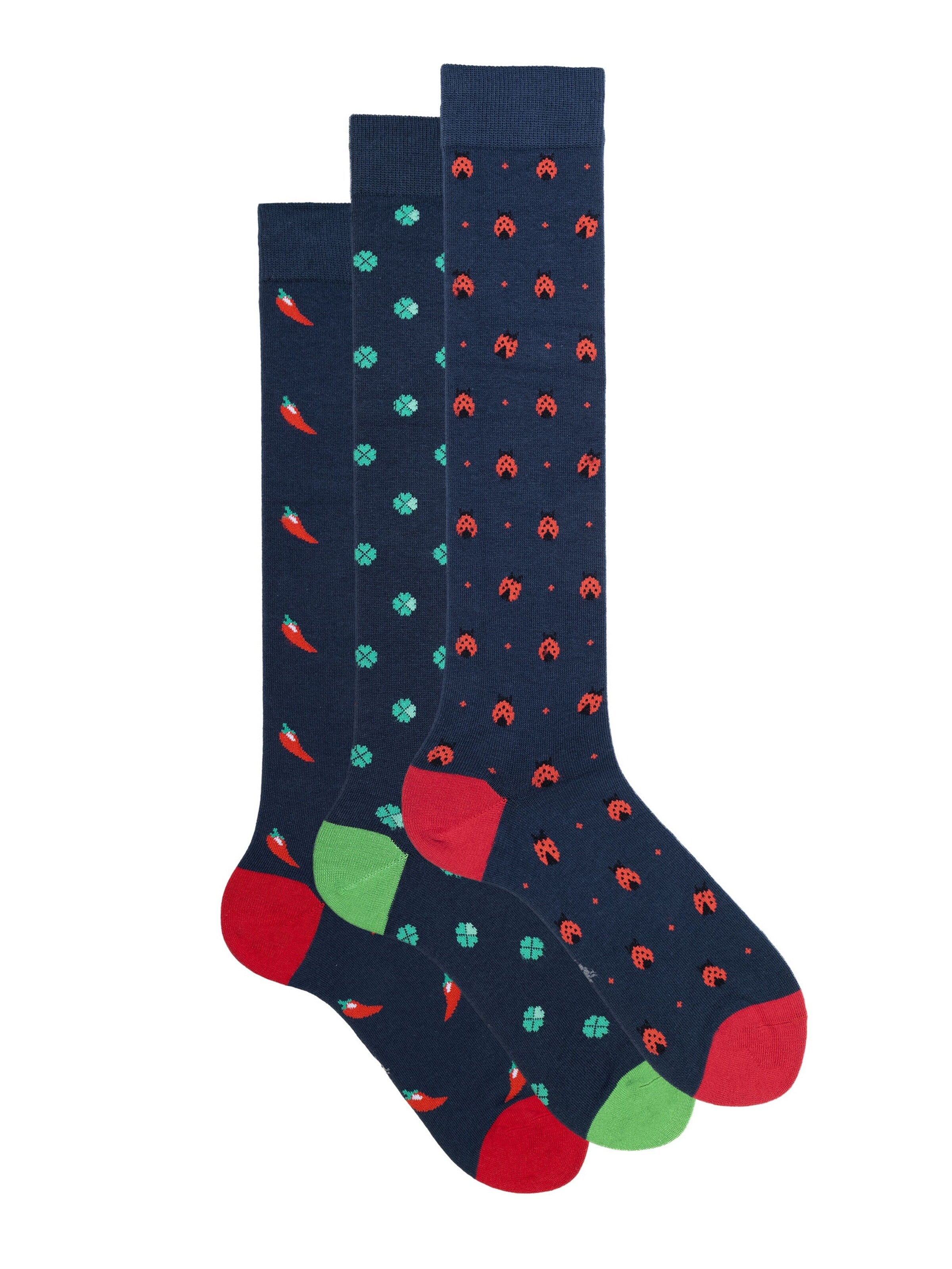 Gambaletto '3 Pack Calze Lunghe Fantasia - Confezione Regalo - Ciocca' di Ciocca in oro: frontale