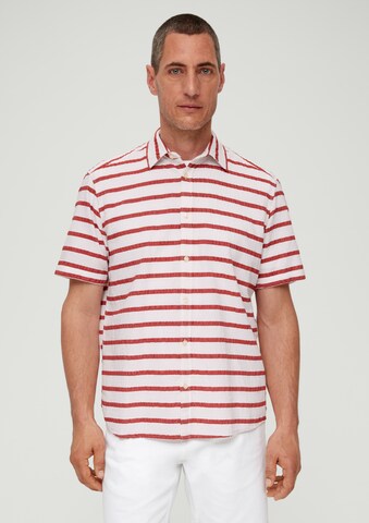 s.Oliver - Ajuste regular Camisa en rojo: frente