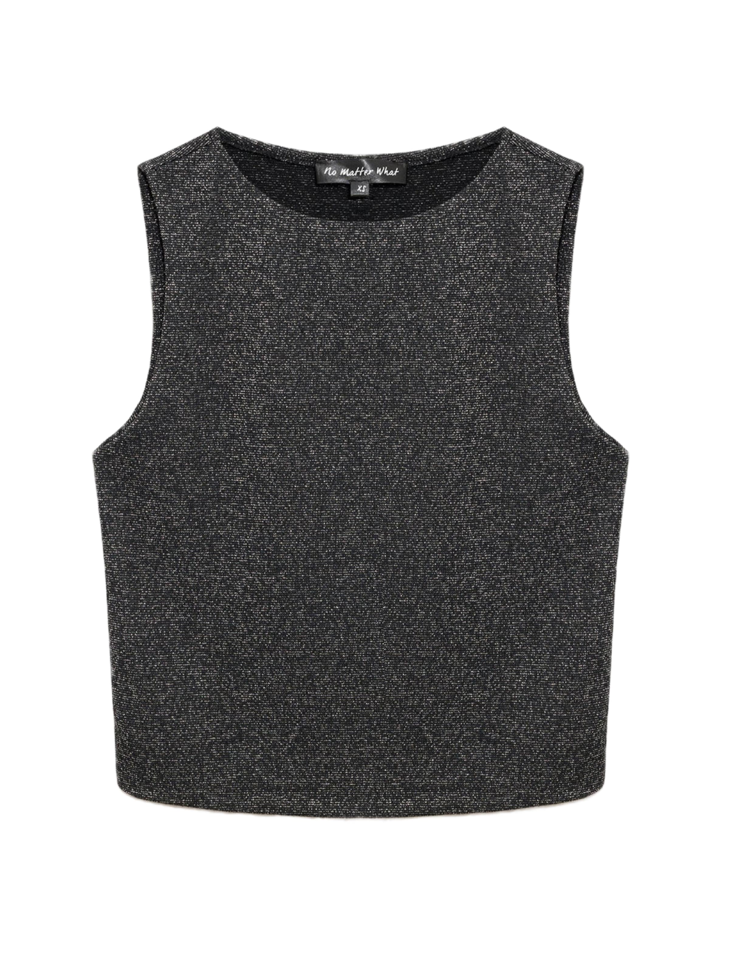 No Matter What Top in Grijs: voorkant
