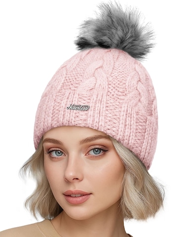 Neverless Mütze 'Katy' in Pink: Vorderseite