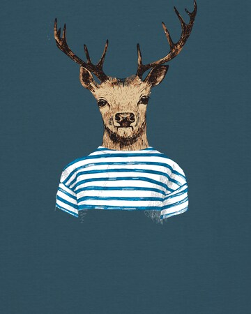Maglietta ' Hirsch ' di Watapparel in blu