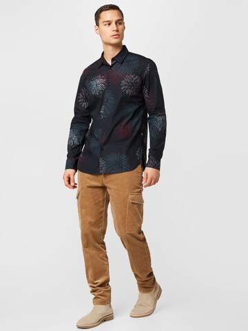 BOSS Black - Ajuste regular Camisa 'Roger' en negro