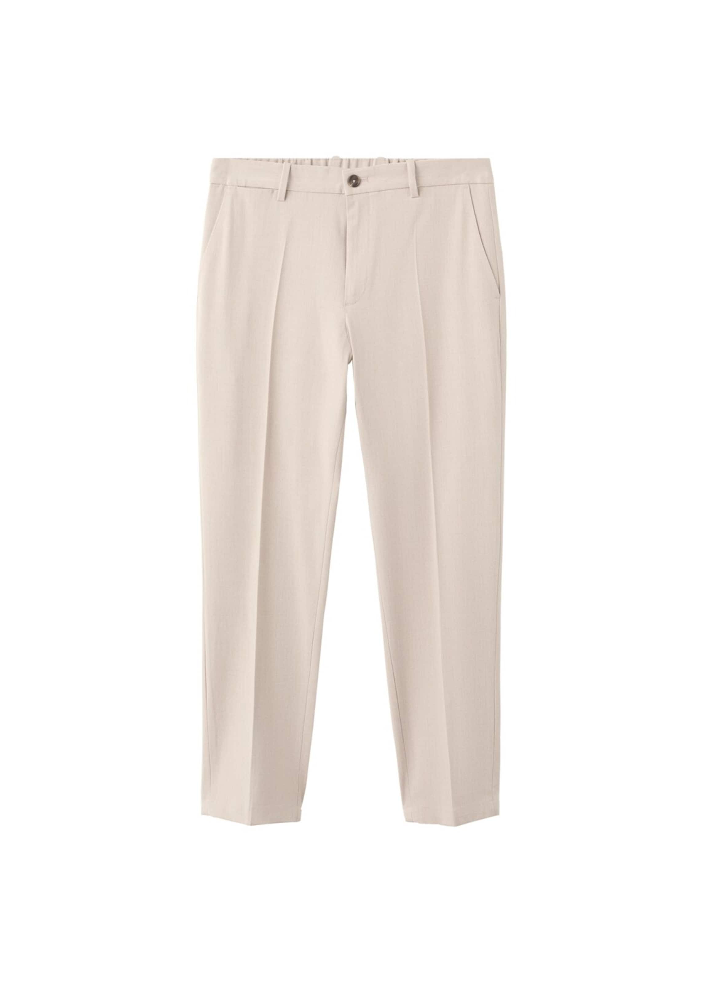 MANGO MAN Slimfit Hose 'Bologna' in Beige: Vorderseite