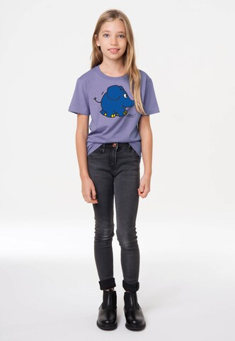 LOGOSHIRT Shirt 'Die Sendung mit der Maus - Elefant Törö' in Purple