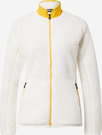 J.Lindeberg Functionele fleece jas 'Astoria' in de kleur Geel / Wit, Productweergave