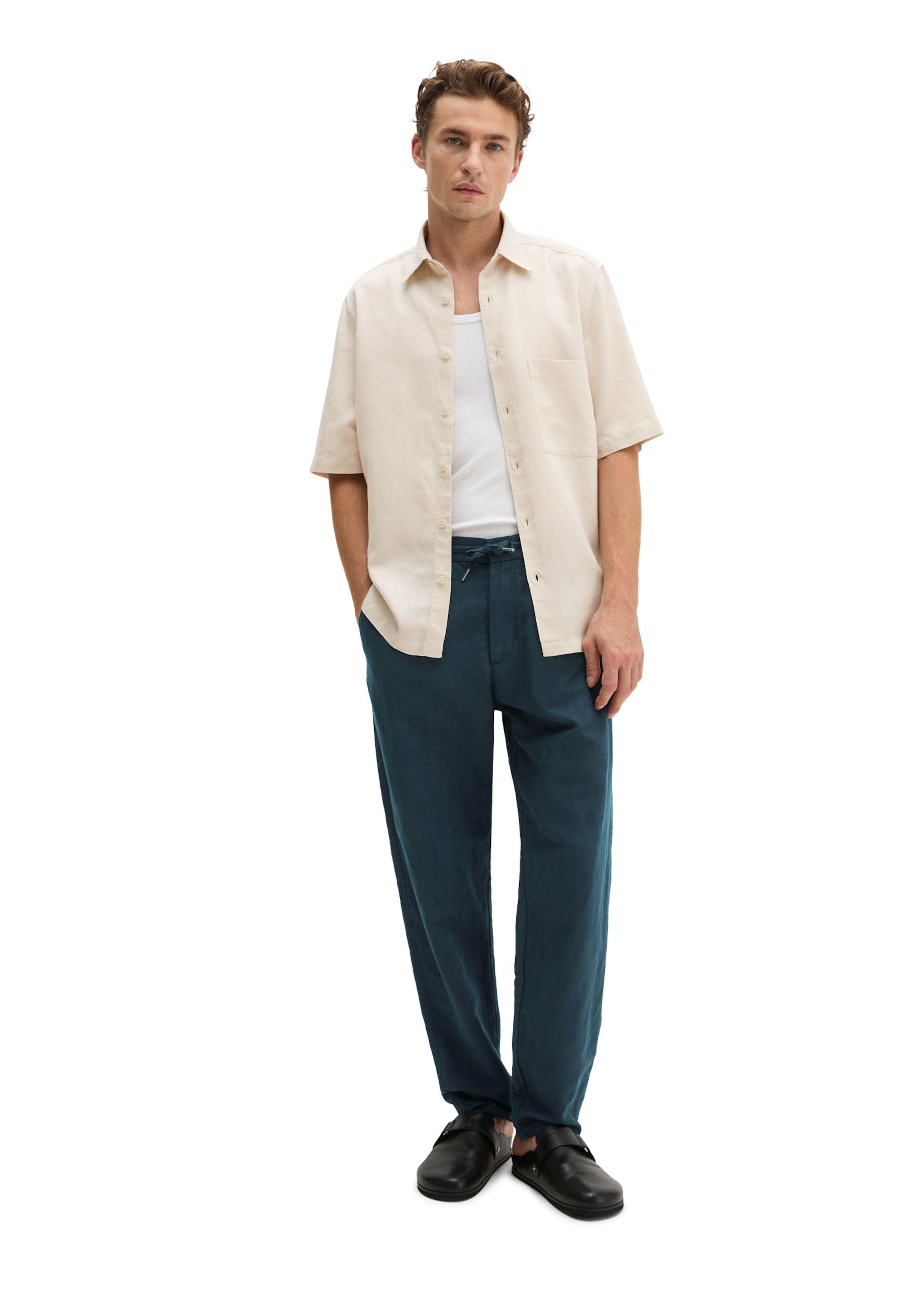 Marc O'Polo Regular fit Button Up Shirt in Grey