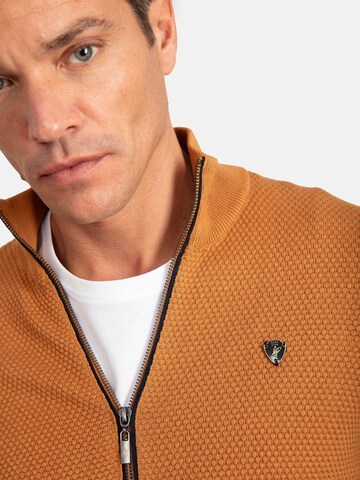 Jacey Quinn Knit cardigan in Brown