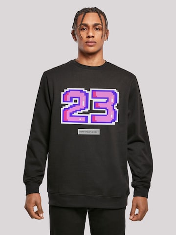 F4NT4STIC Sweatshirt 'Pixel' in Zwart: voorkant