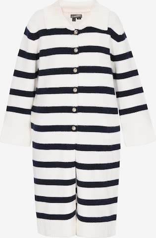 DreiMaster Maritim Pletený kabátek – bílá: přední strana
