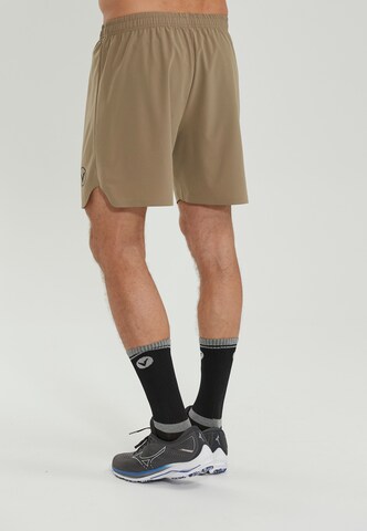 Virtus Regular Workout Pants 'SPIER' in Brown