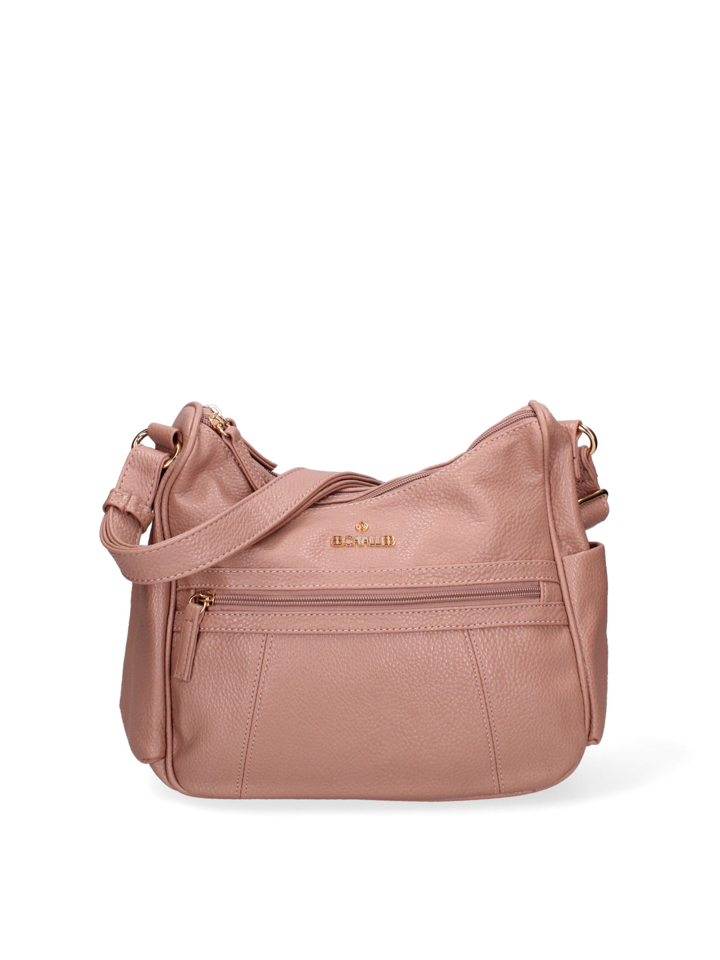 Borsa a tracolla 'Borsa a Tracolla Donna B Cavalli Ecopelle Zip Tasche Multiple 28x24cm' di B. Cavalli in rosa: frontale
