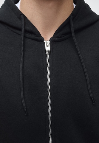 JJ Rebel - Sudadera con cremallera 'JREBCREST' en negro