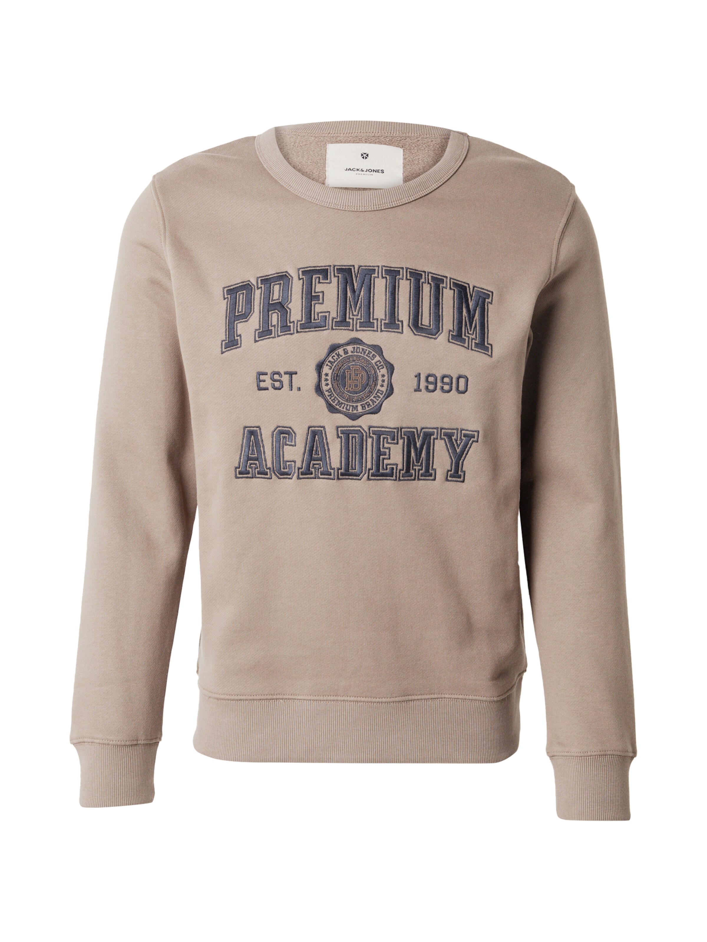 Jack & Jones Premium Sweatshirt 'JPRBLUJADON' in Brown: front