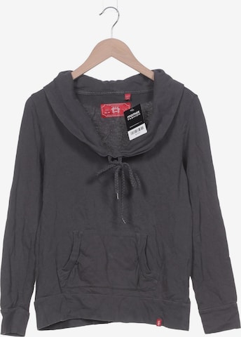 EDC BY ESPRIT Sweatshirt & Zip-Up Hoodie in L in Grey: front