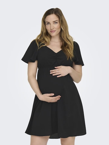 Only Maternity Kjole 'OLMMika' i sort: forside