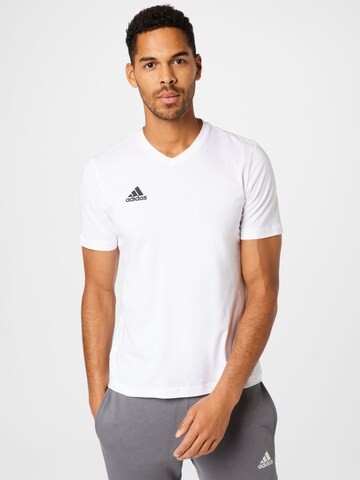 T-Shirt fonctionnel 'Entrada 22' ADIDAS SPORTSWEAR en blanc : devant