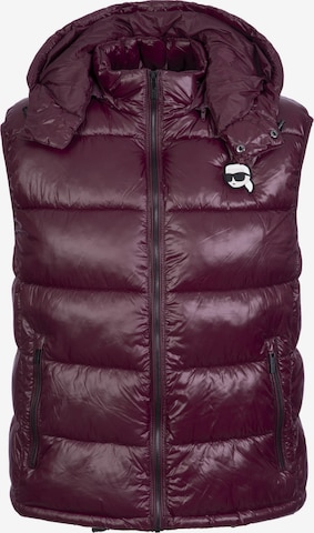 Karl Lagerfeld Bodywarmer in Rood: voorkant