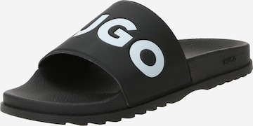 HUGO - Zapatos abiertos 'Match It Slid' en negro: frente