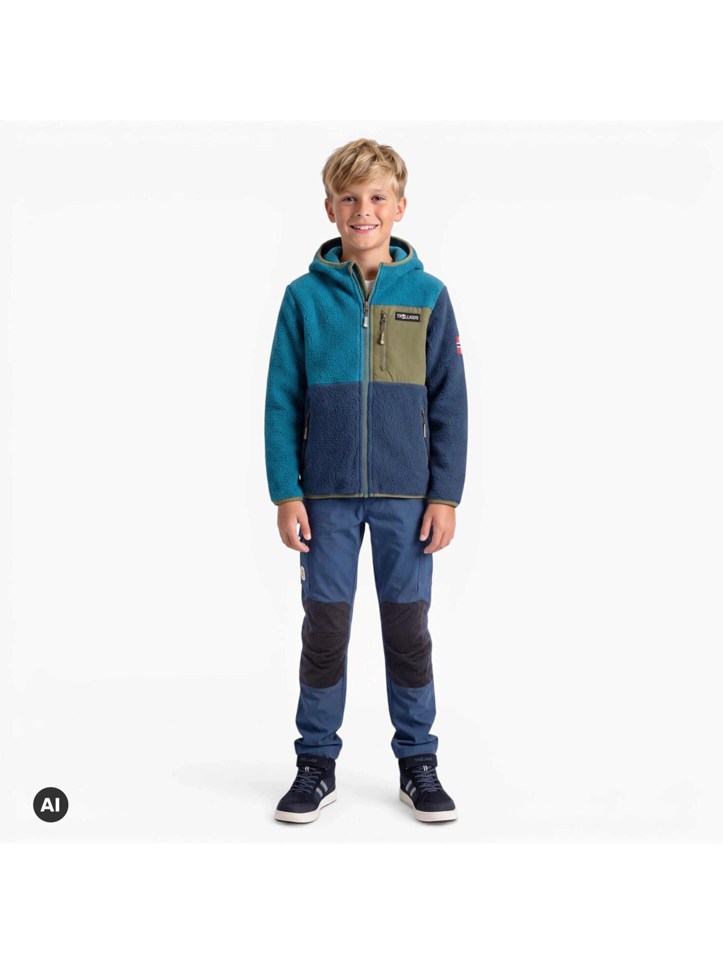 TROLLKIDS Regular Outdoor Pants in Blue