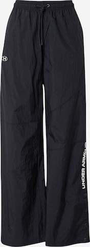 Loosefit Pantalon de sport 'Legacy' UNDER ARMOUR en noir : devant