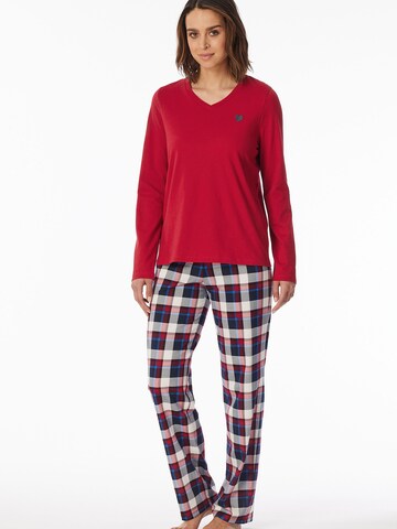 SCHIESSER Pyjama 'Family' in Rood