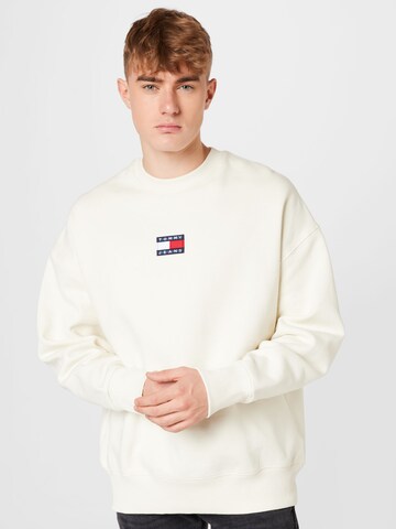 Tommy Jeans Sweatshirt in Weiß: predná strana