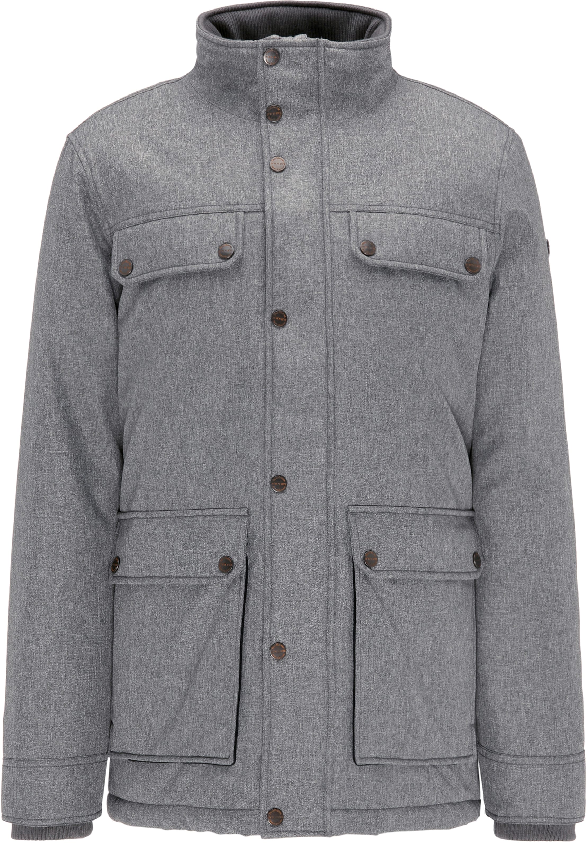 DreiMaster Klassik Χειμερινό μπουφάν σε γκρι: μπροστά