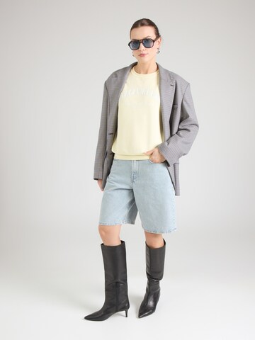 Regular Sweat-shirt Calvin Klein Jeans en jaune