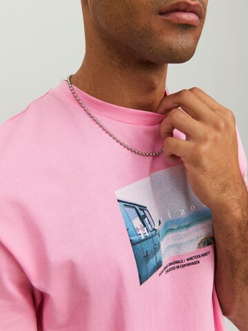 JACK & JONES T-Shirt 'Copenhagen' in Pink
