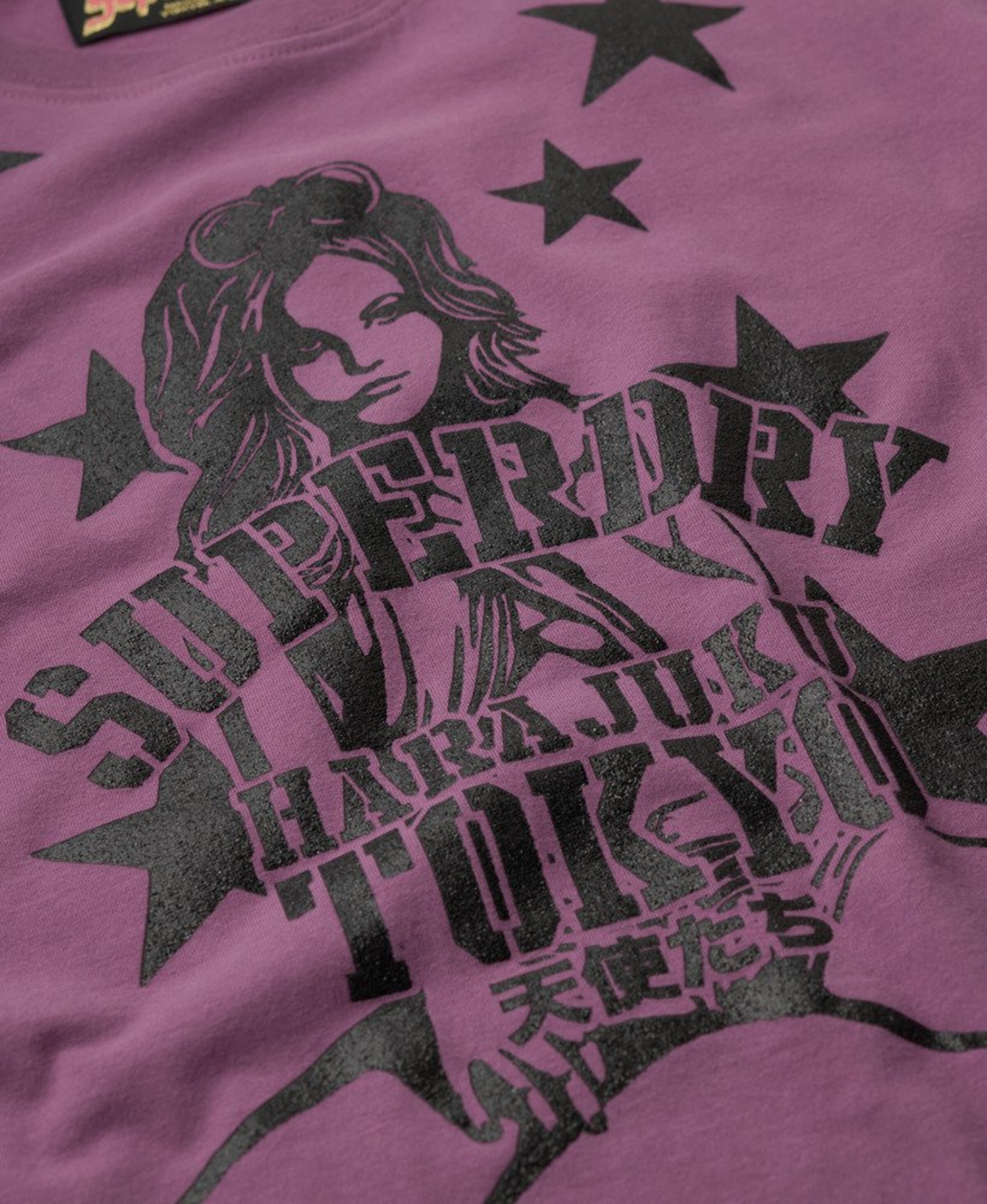 Superdry Shirt 'Pop Archive' in Lila