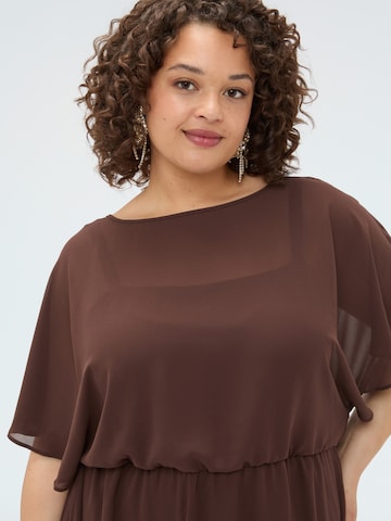 Robe Fiorella Rubino en marron