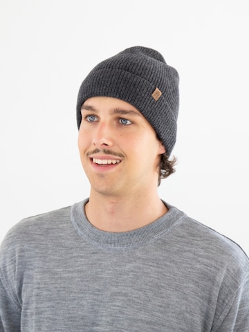 KOPYTO Beanie 'GAZELLE Leichte Wollmütze 100% Merinowolle RWS Unisex' in Grey: front