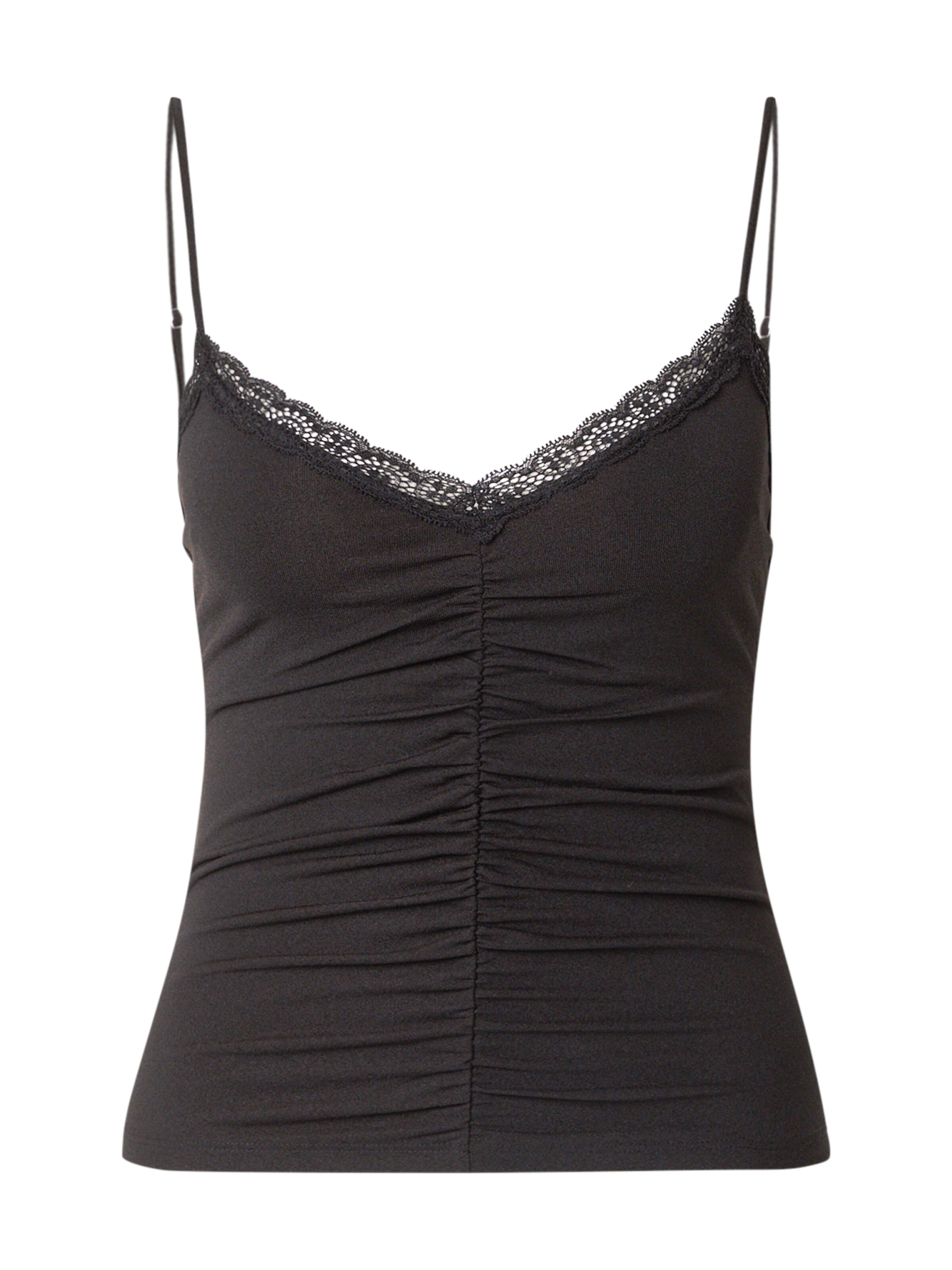 Haut 'Dele_B' HUGO en noir : devant