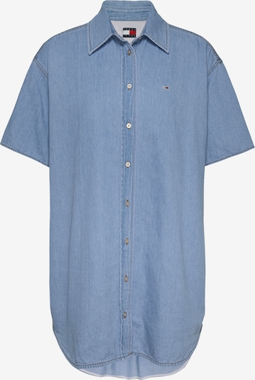 Palaidinės tipo suknelė iš Tommy Jeans, spalva – tamsiai (džinso) mėlyna, Prekių apžvalga