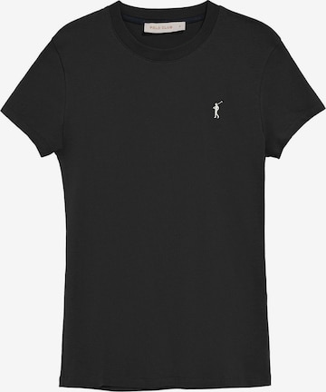 Polo Club Shirt in Schwarz: Vorderseite