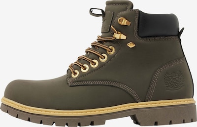 BRITISH KNIGHTS Nauhasaappaat 'SECCO' värissä keltainen / khaki, Tuotenäkymä