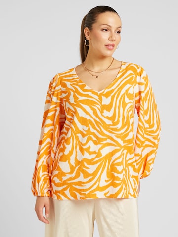 EVOKED Bluse 'LAYA TYA' in Orange: predná strana