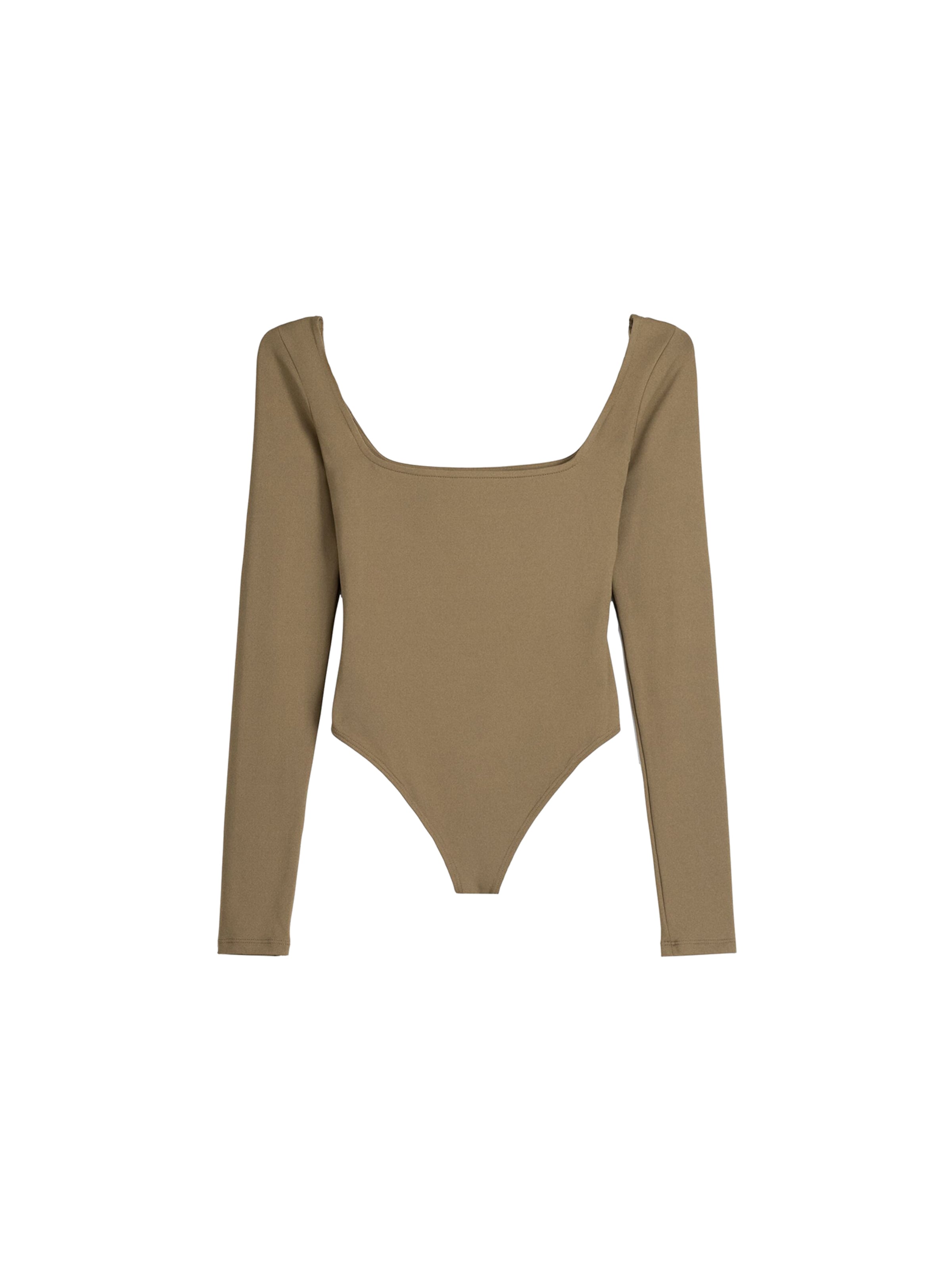 Body a maglietta di Bershka in verde: frontale