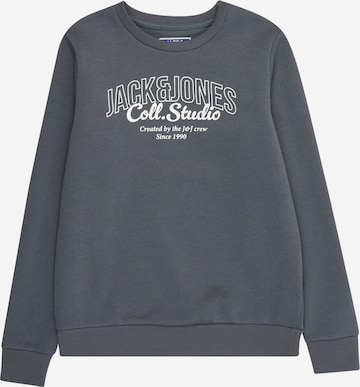 Jack & Jones Junior Sweatshirt 'JJMAKOTO' in Blau: Vorderseite