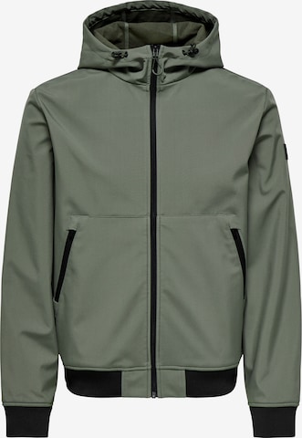 Giacca di mezza stagione 'ONSBOWIE' di Only & Sons in grigio: frontale