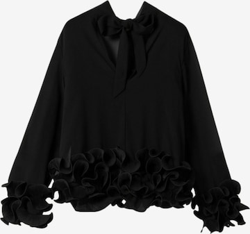 Tricou ' N-Latanietta ' de la Noella pe negru: față