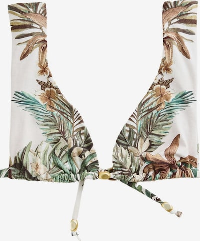 Next Bikinitoppi värissä vesi / ruskea / valkoinen, Tuotenäkymä